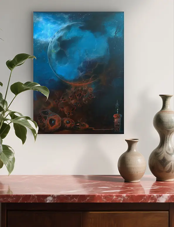 Dariusz Franciszek Różyc - ''HALLOWEEN MOON part III'' series ''Not so distant..''