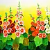 Zenon Różycki - HOLLYHOCKS (MALWY)