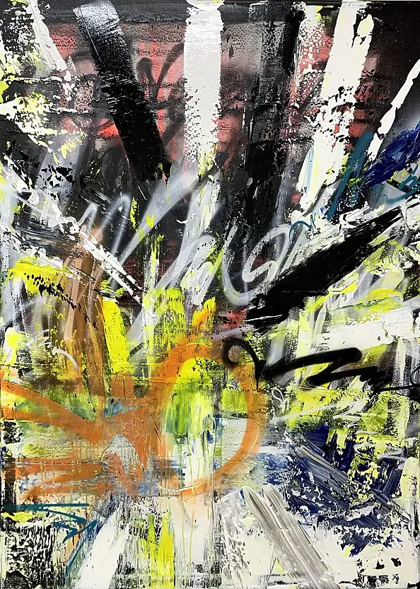 Szymon Hołubowski, , Acrylic painting, Mixed media - canvas, 100 x 140