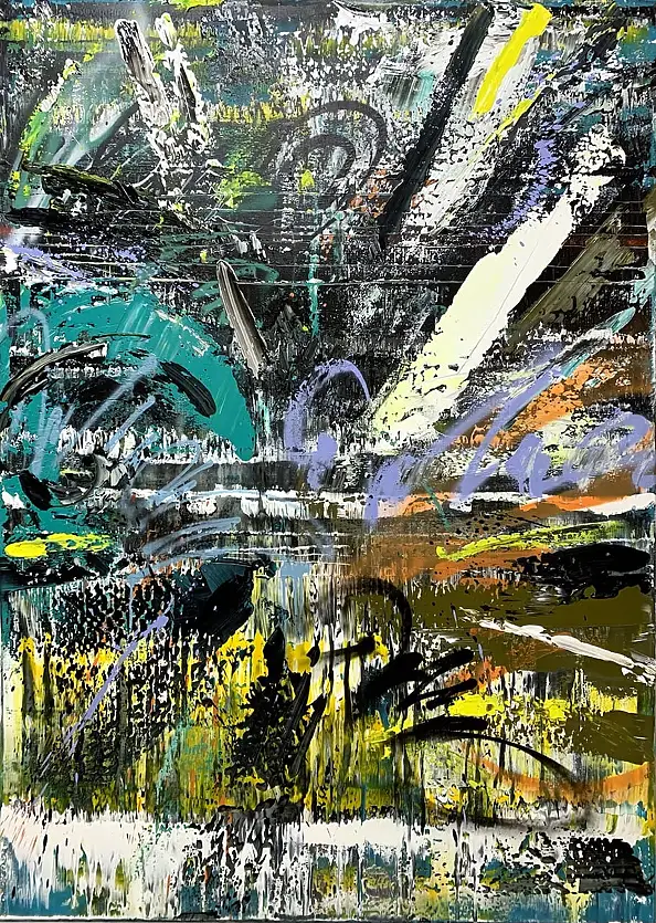 Szymon Hołubowski, , Acrylic painting, Mixed media - canvas, 140 x 100