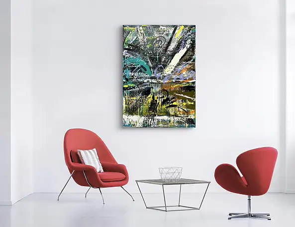 Szymon Hołubowski, , Acrylic painting, Mixed media - canvas, 140 x 100