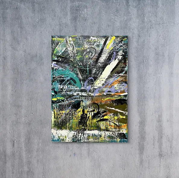 Szymon Hołubowski, , Acrylic painting, Mixed media - canvas, 140 x 100