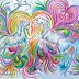 ART DOROTHEAH - PFERDEGEIST - FLUSS, Bild, gemalte Pferde