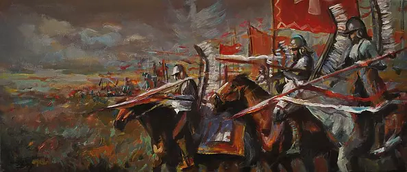 Damian Gierlach - Hussars before the battle