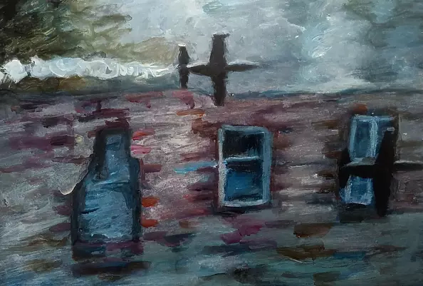 Marzena Salwowska - Hanseatic Limbazi seen from troubled places