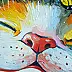 Olha Darchuk, Happy Cat, Oil painting - canvas, 40 x 50