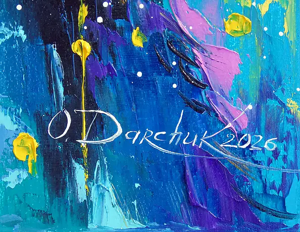 Olha Darchuk, Happy Cat, Oil painting - canvas, 40 x 50