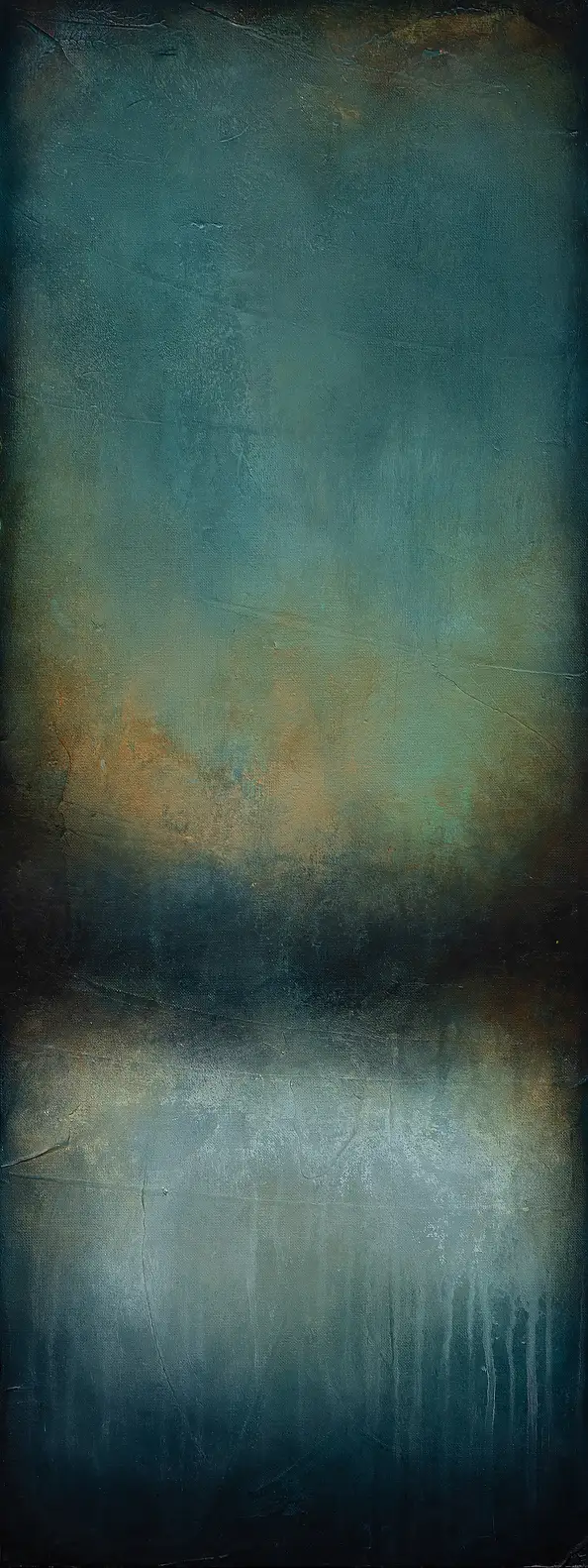 Łukasz Olek, Happy End, Acrylic painting - canvas, 30 x 80