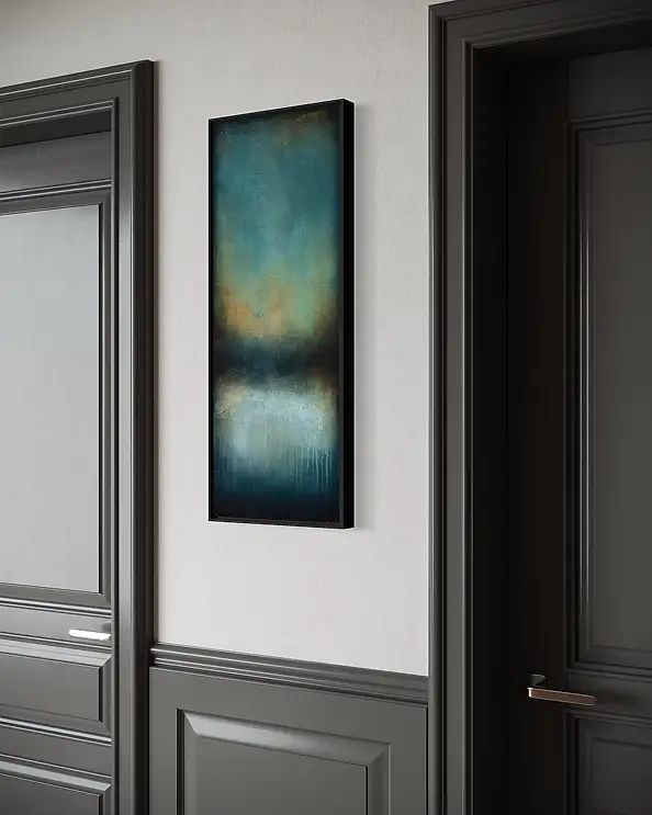 Łukasz Olek, Happy End, Acrylic painting - canvas, 30 x 80