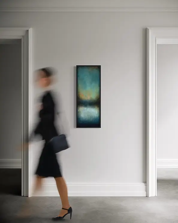 Łukasz Olek, Happy End, Acrylic painting - canvas, 30 x 80