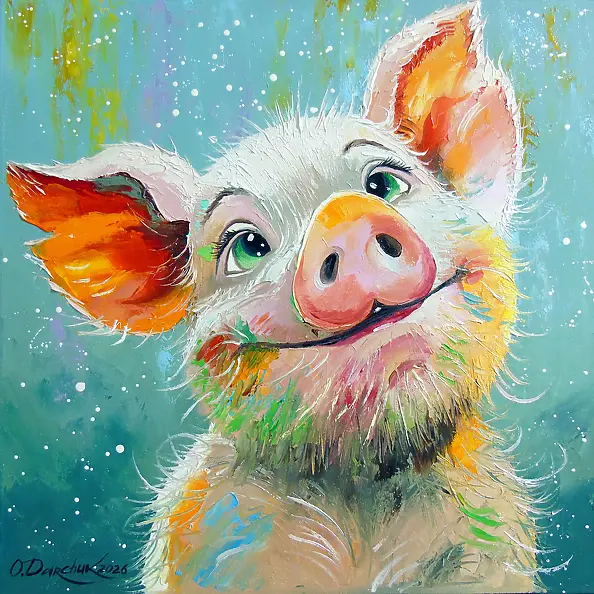 Olha Darchuk - Happy Piglet