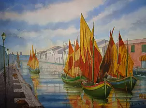 Silvano Drei - Port kanał Cesenatico