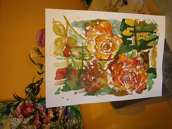 Anna Borcz - Tea roses