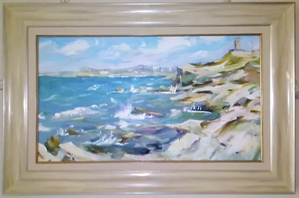 Yuliya Strizhkina - Hersones - Lenur Velilyaev, seascape
