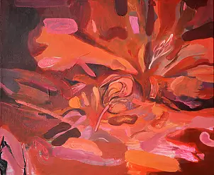 Dominika Fedko-Wójs - Hibernation in red Abstract X abstract series