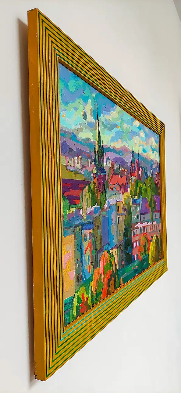 Anastasiia Kurkova, Historyczne Serce Polski, Obraz olejny - płótno, 70 x 50