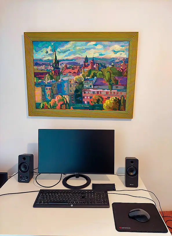 Anastasiia Kurkova, Historyczne Serce Polski, Obraz olejny - płótno, 70 x 50