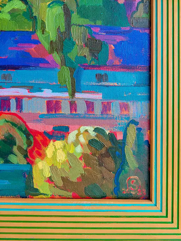 Anastasiia Kurkova, Historyczne Serce Polski, Obraz olejny - płótno, 70 x 50