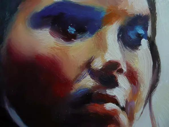 Barbara Gulbinowicz - A Spanish woman on the doorstep of the house