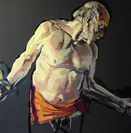 Leszek Sobocki, Hommage Люсьен Фрейд, Масляная картина - картон/цупкий картон, 100 x 70