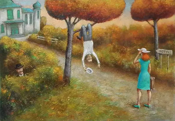 Wiktor Najbor - Hotel on the roadside