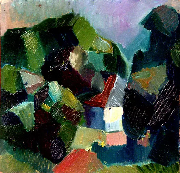 Drozdova Mariia - House. Landscape