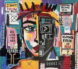 Łukasz Stokowski, Human Error, Acrylic painting, Oil painting - , 200 x 180