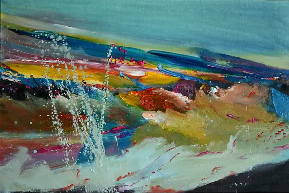 Lidia Sieczkowska, Humorous, Oil painting - , 60 x 40