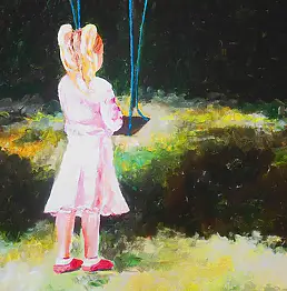 Joanna Małoszczyk, swing, Peinture acrylique - toile, 60 x 50