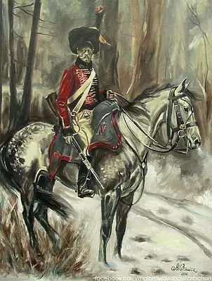 Małgorzata Wójtowicz Cichoń - Hussar on horseback