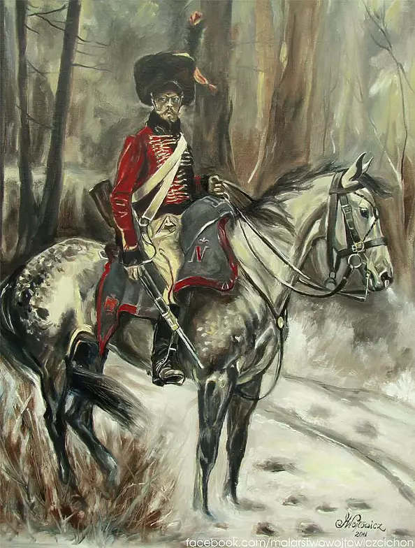 Małgorzata Wójtowicz Cichoń - Hussar on horseback
