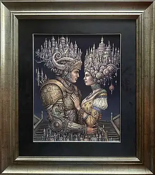 Tomasz Sętowski, Hypnos und Pasithea, Ölbild - Leinwand, 40 x 50