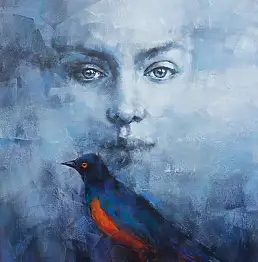 Renata Brzozowska, hypnotique, Peinture acrylique, Peinture à l'huile - toile, 65 x 92