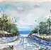 Bernadeta Nowak, WE'RE GOING TO THE BEACH - BALTIC SEA, Watercolors, Gouache - paper, 29 x 21