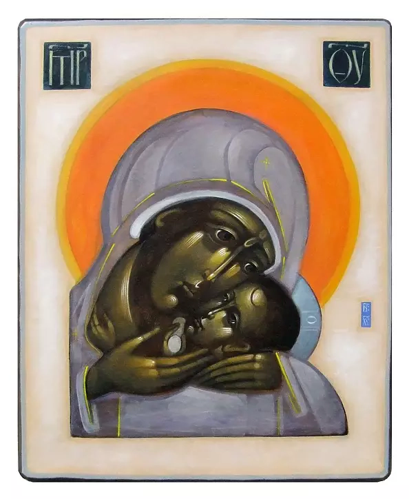 Greta Maria Leśko - ICON OF OUR LADY in the type Eleusa