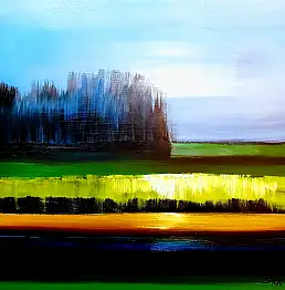 Rolf Stocker, Я МООР, Акрилова картина - холст, 80 x 80