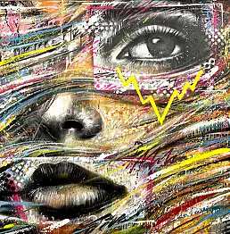 Szymon Hołubowski, INSIDE 9, Obraz akrylowy - płótno, 120 x 120