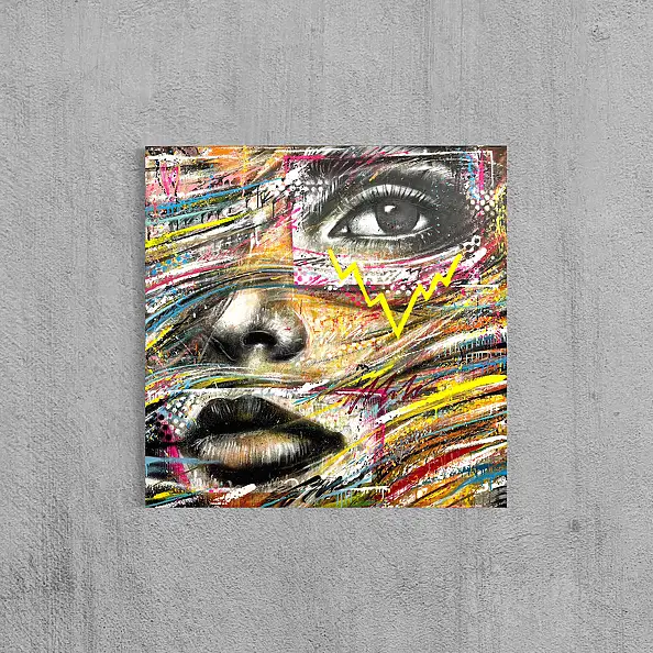 Szymon Hołubowski, INSIDE 9, Obraz akrylowy - płótno, 120 x 120