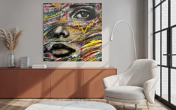 Szymon Hołubowski, INSIDE 9, Obraz akrylowy - płótno, 120 x 120