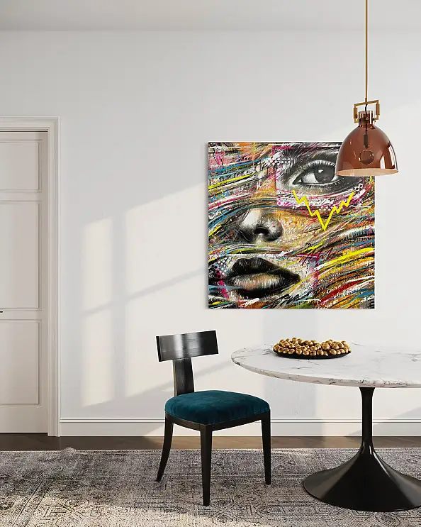 Szymon Hołubowski, INSIDE 9, Obraz akrylowy - płótno, 120 x 120