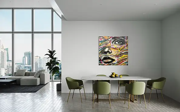 Szymon Hołubowski, INSIDE 9, Obraz akrylowy - płótno, 120 x 120