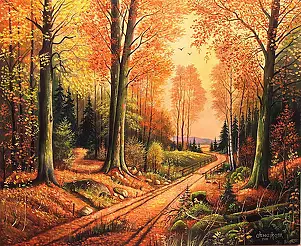 Czesław Szwajkosz - W JESIENNYCH PROMIENIACH SŁOŃCA