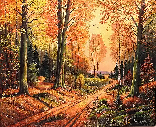 Czesław Szwajkosz - W JESIENNYCH PROMIENIACH SŁOŃCA