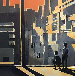 Rafał Lisiak, IZOLACJA 15, Obraz akrylowy - płyta, 120 x 120