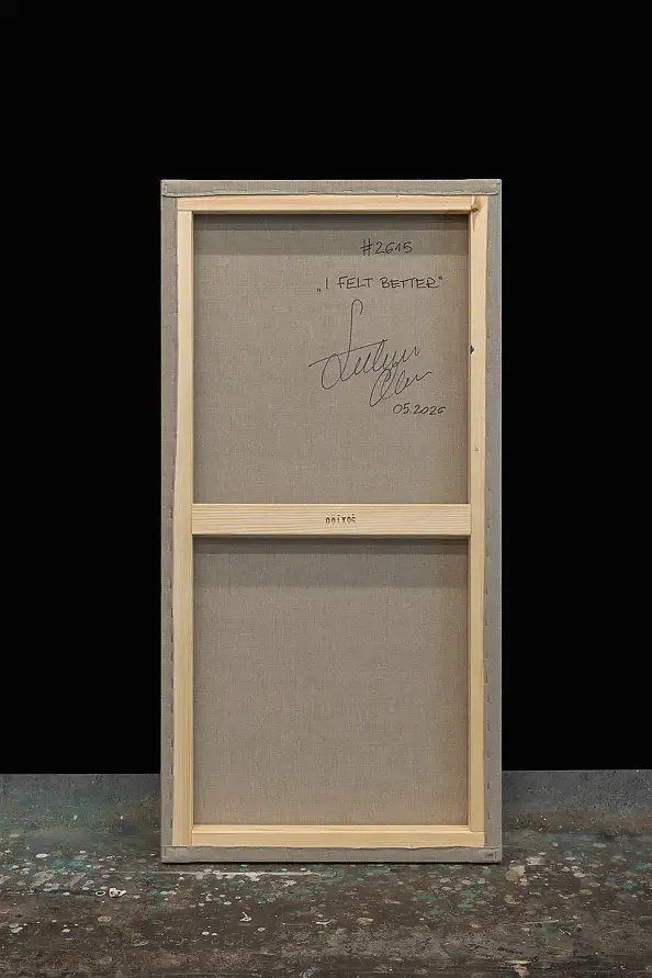 Łukasz Olek, I Felt Better, Obraz akrylowy - płótno, 100 x 50