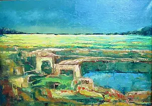 Anna Wąsikiewicz - Green I in the ruins