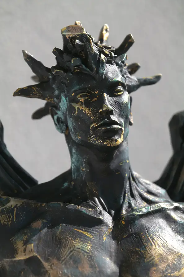 Krzysztof Plonka, Icarus rzeźba  Brąz , Inne - inne, 50 x 60