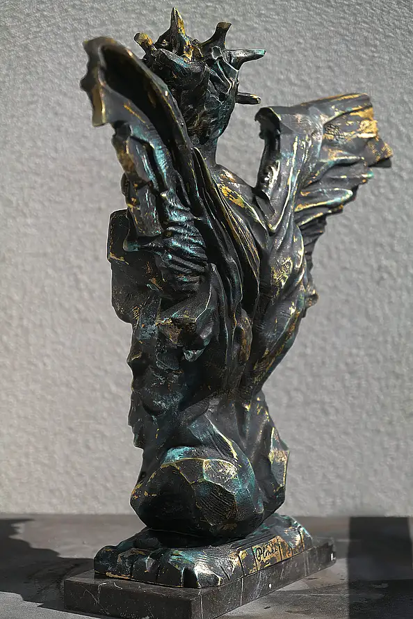 Krzysztof Plonka, Icarus rzeźba  Brąz , Inne - inne, 50 x 60