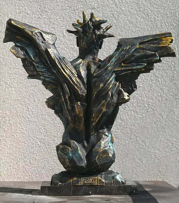 Krzysztof Plonka, Icarus rzeźba  Brąz , Inne - inne, 50 x 60