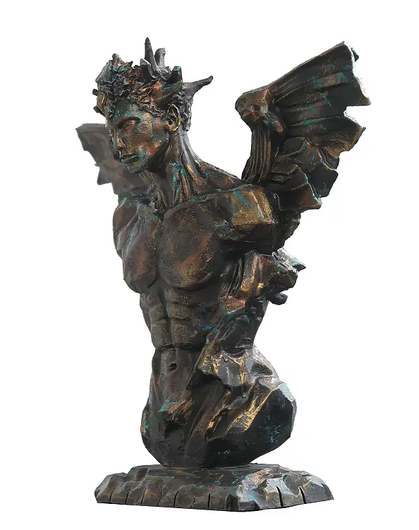 Krzysztof Plonka, Icarus rzeźba , Inne - inne, 58 x 60